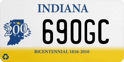 IN license plate 690GC