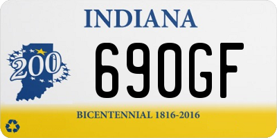 IN license plate 690GF