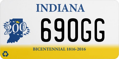 IN license plate 690GG