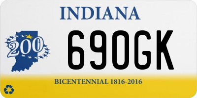 IN license plate 690GK