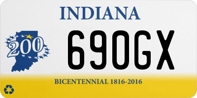 IN license plate 690GX