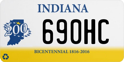 IN license plate 690HC