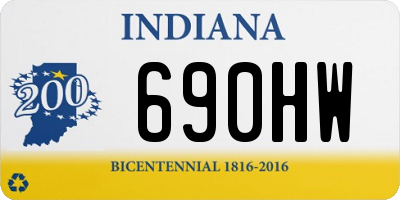 IN license plate 690HW