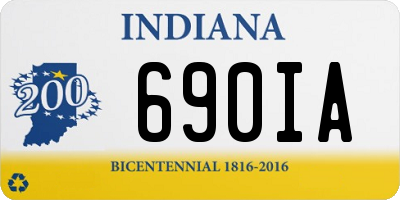IN license plate 690IA