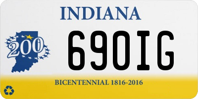 IN license plate 690IG