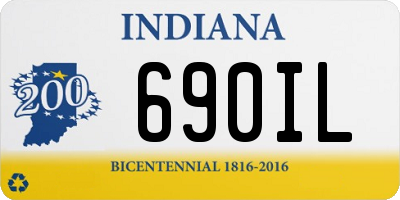 IN license plate 690IL