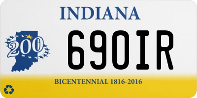 IN license plate 690IR