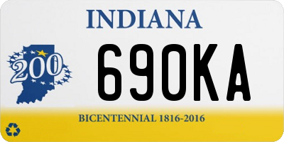 IN license plate 690KA