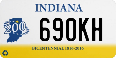 IN license plate 690KH