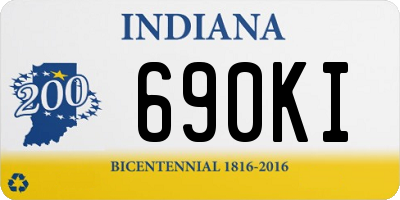 IN license plate 690KI