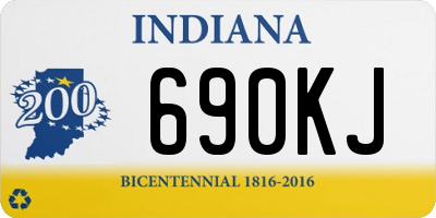 IN license plate 690KJ