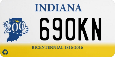 IN license plate 690KN