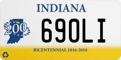 IN license plate 690LI