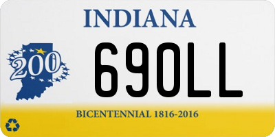 IN license plate 690LL