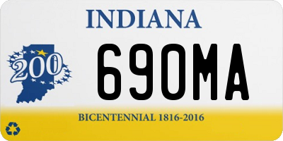 IN license plate 690MA