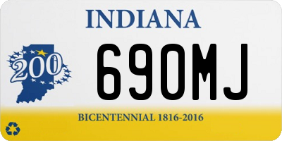 IN license plate 690MJ