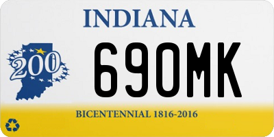 IN license plate 690MK