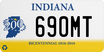 IN license plate 690MT