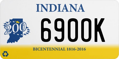 IN license plate 690OK