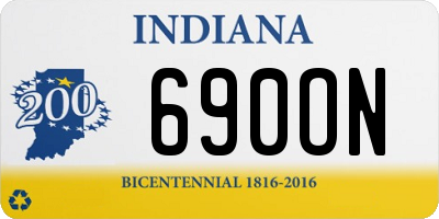 IN license plate 690ON