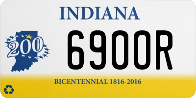 IN license plate 690OR