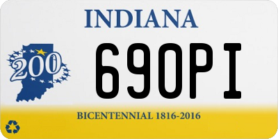 IN license plate 690PI
