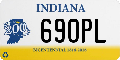 IN license plate 690PL