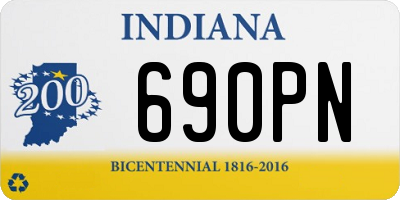 IN license plate 690PN