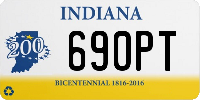 IN license plate 690PT