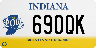 IN license plate 690QK
