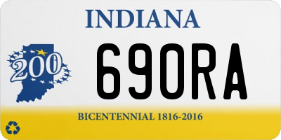 IN license plate 690RA