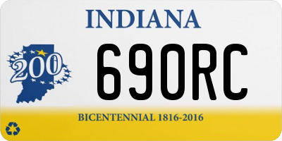 IN license plate 690RC