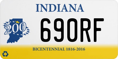 IN license plate 690RF