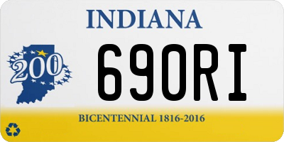 IN license plate 690RI