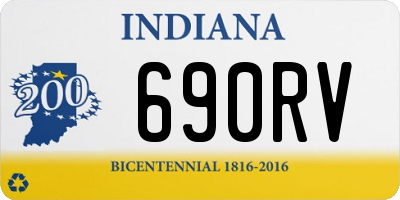 IN license plate 690RV