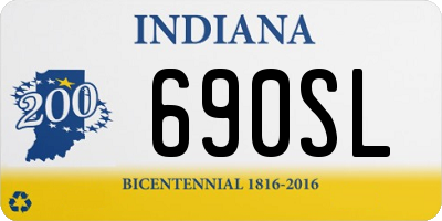 IN license plate 690SL