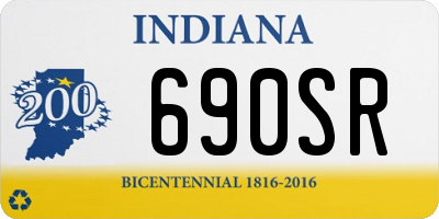 IN license plate 690SR