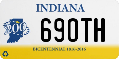 IN license plate 690TH