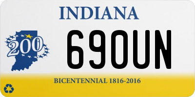 IN license plate 690UN