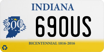 IN license plate 690US