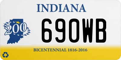 IN license plate 690WB
