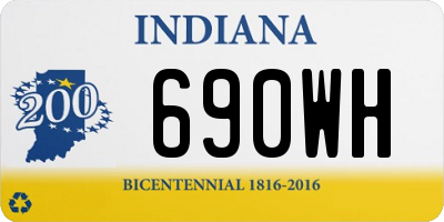IN license plate 690WH
