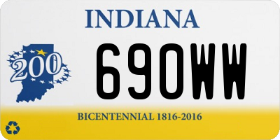 IN license plate 690WW