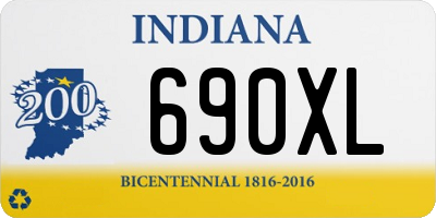 IN license plate 690XL