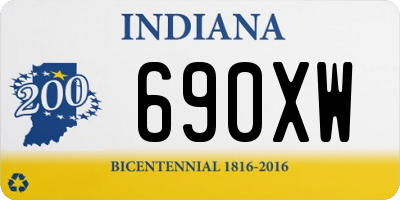 IN license plate 690XW