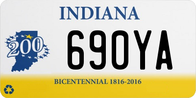 IN license plate 690YA