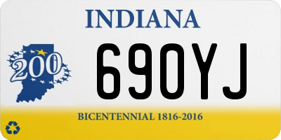 IN license plate 690YJ