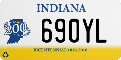 IN license plate 690YL