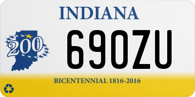 IN license plate 690ZU