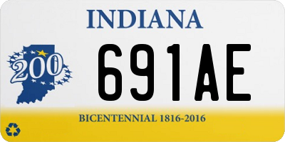 IN license plate 691AE